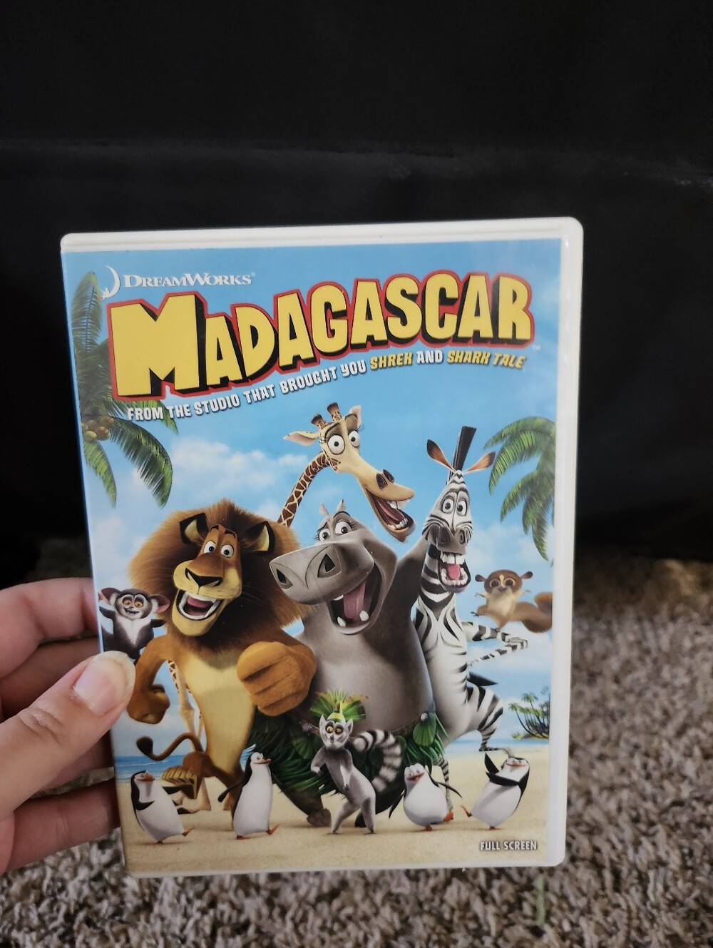 DreamWorks Madagascar DVD — Bright Blue & Yellow Cover